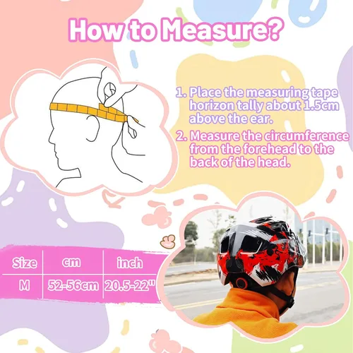 Miniatura 3 de EULANT Casco integral para niños con protector de barbilla, casco de bicicleta para niñas y niños de 6 años, se adapta a cabezas de 48 a 22.0 in