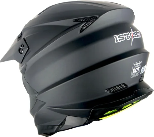 Miniatura 5 de 1Storm - Casco de motocross para adultos, bicicleta de montaña de descenso, BMX, MX, ATV, motocicleta todoterreno, estilo Storm HF803; negro mate