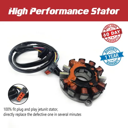 Miniatura 6 de Estátor para Polaris Jetski 4010170 SLTX B/Genesis/SLX 2/Pro 1200 /Virage TX 1999 2000 2001 2002