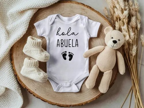 Miniatura 6 de Hola Abuela - Body infantil con anuncio de embarazo para abuela española