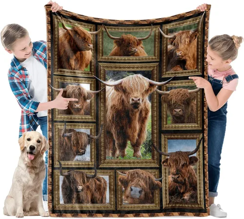 Miniatura 9 de Manta de ciervo para niños, manta suave para sofá, cama, sala de estar, mantas de vellón acogedoras y colchas de franela cálida de viaje para niños