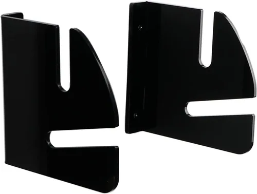 Miniatura 3 de Soporte de pared para monopatín, negro, 1 par Doble capa, acrílico de 0.236 in, 0.98 pulgadas, exhibición y almacenamiento de la cubierta