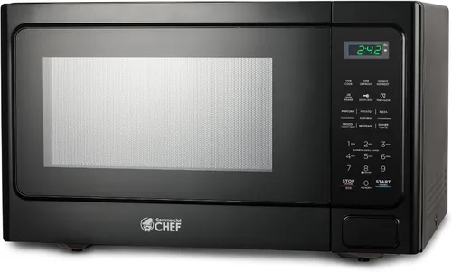 Miniatura 8 de Microondas Commercial Chef 1,3 pies cúbicos con 10 niveles de potencia, microondas con cerradura de puerta de tira, microondas de encimera de 1000W