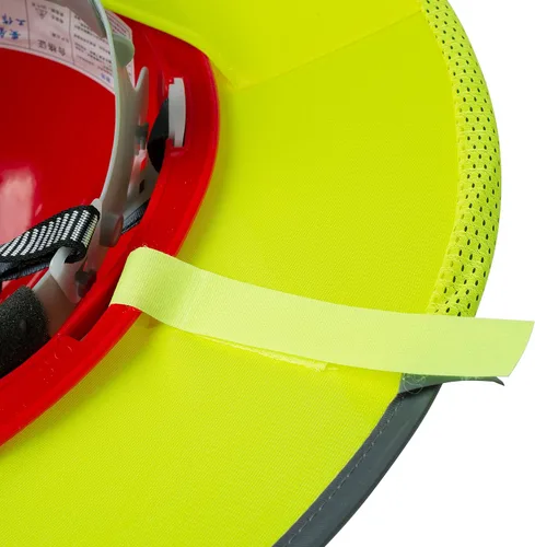 Miniatura 8 de UNCO - Casco de Sombrero Duro con Protector Solar, 1 Paquete, Amarillo, Visera Completa y Estándar de Malla Reflectante de Alta Visibilidad
