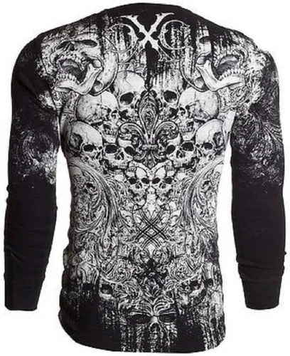 Miniatura 3 de Xtreme Couture by Affliction - Camisa térmica para hombre (negro)