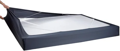Miniatura 10 de Elegant Comfort Funda de somier, cómoda y elástica en 4 direcciones, alternativa de punto para falda de cama, ultrasuave, sin arrugas, individual