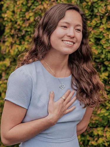 Miniatura 2 de Sash & Soph Collar de corazón infinito para mujer, collar de corazón de plata de ley 925 para novia, colgante de corazón de amor en cadena de 18