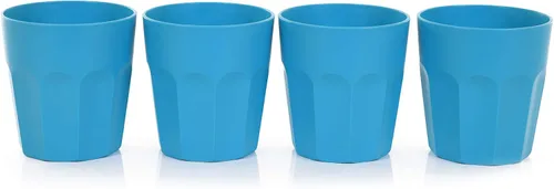 Miniatura 5 de Mintra Home Vasos y vasos irrompibles (colección negra) (paquete de 32 surtidos, 7 onzas), 3.125 pulgadas de alto x 2.875 pulgadas de ancho
