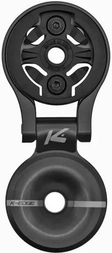 K-Edge | Soporte para computadora Race Stem + Tapa superior | Garmin | Negro | vástagos y piezas de bicicleta