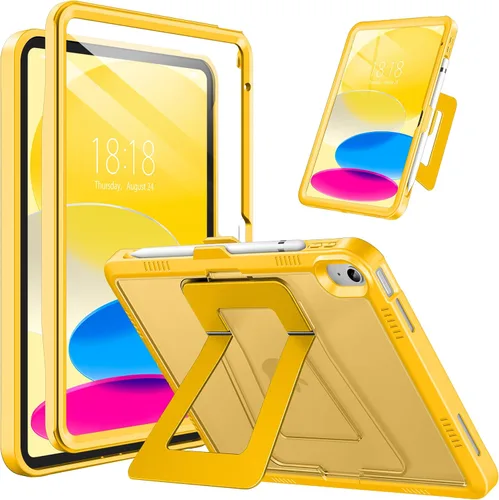 Miniatura 19 de DTTO Funda para iPad (A16) 11ª generación de 11 pulgadas 2025, funda para iPad de 10ª generación, soporte ajustable para vertical/paisaje, protector