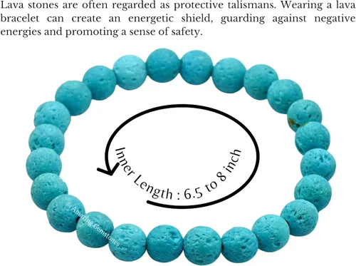 Miniatura 561 de Amazing Gemstone Pulsera de cristal para mujeres y hombres, pulsera de cristal curativo de protección, pulsera elástica con cuentas de piedras