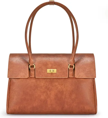LOVEVOOK Bolso de Mensajero para Computador Portátil para Mujeres, Bolso de Hombro Cruzado para Computador y Negocios, Profesional, Bolso de Mano