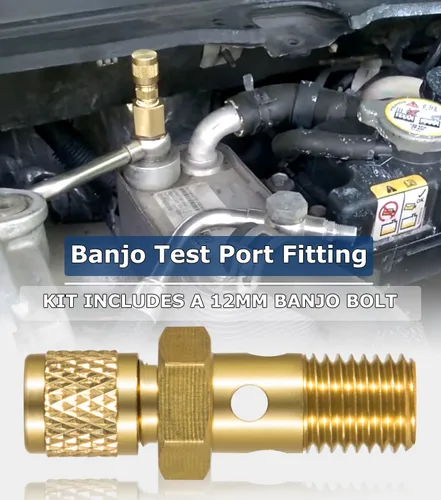 Miniatura 4 de Kit de Servicio de Purga de Aire con Filtro de Combustible y Manguera de Polietileno y Perno Banjo para Motores Ford 6.4L Powerstroke Diesel F250