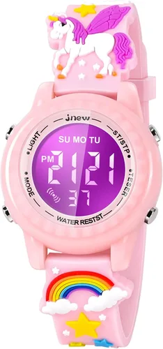 Relojes impermeables de dibujos animados 3D para niños con alarma, los mejores regalos de juguetes para niñas de 3 a 10 años