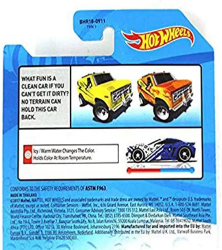 Miniatura 4 de Hot Wheels Cambiadores de color Mega Duty ~ CFM51- Color naranja a amarillo