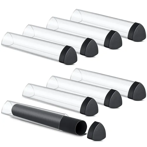 Hsei Tapete de juego de prisma de juego de 8 piezas, tubo de 15 pulgadas, soporte para póster, tubo fácil de poner y quitar, para almacenamiento de