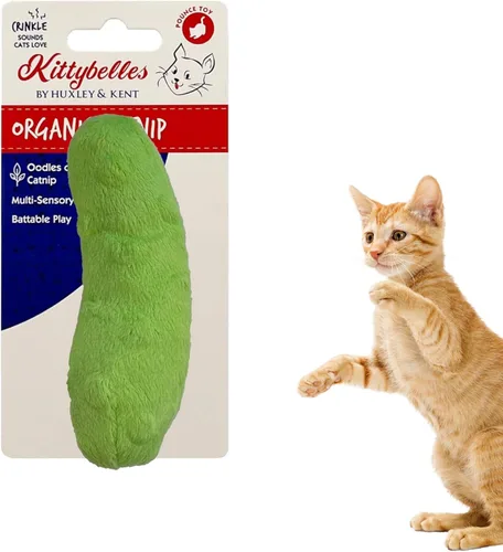 Miniatura 9 de Huxley & Kent Juguete de Peluche para Gatos - Juguete Interactivo de Hierba Gatera para Gatos y Gatitos - Suave con Crujido y Hierba Gatera