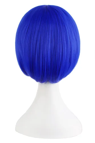 Miniatura 2 de Moda de niña: peluca de pelo corto recto natural de la marca MapofBeauty. Azul marino