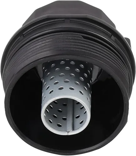 Miniatura 7 de X AUTOHAUX Cubierta negra del casquillo del filtro del motor del aceite del coche para Toyota Corolla 2008-2012 Matrix Prius para Scion XD