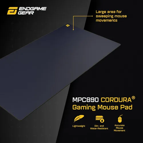 Miniatura 2 de ENDGAME GEAR MPC 890 Cordura Alfombrilla de Gaming para Mouse, Alfombrilla de Escritorio Antideslizante, Tamaño 35.04" x 17.72", Azul Marino