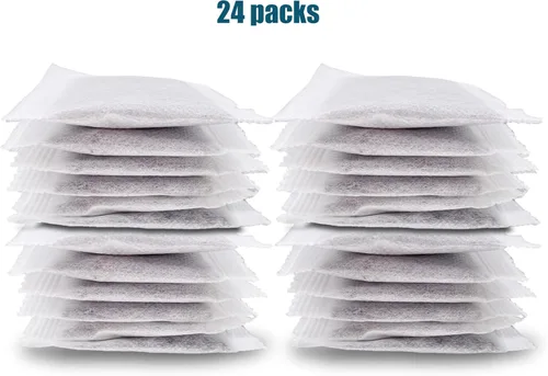 Miniatura 6 de Paquete de 24 filtros destiladores de carbón activado de repuesto, bolsas de filtro de carbón activado con cáscara de coco, compatibles con Megahome