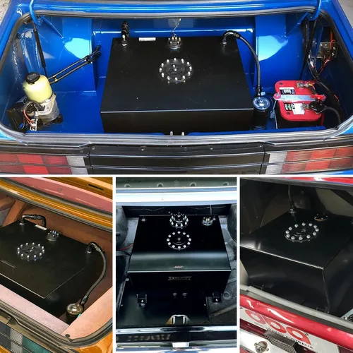 Miniatura 6 de Tanque de gas para celdas de combustible de 2.5 galones 10L universal con remitente de nivel, tanque de combustible de aluminio pulido para carreras