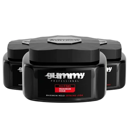 Gummy Gel para el cabello con máxima sujeción extrema para hombres y mujeres, gel de peinado sin alcohol con fuerte sujeción de larga duración,