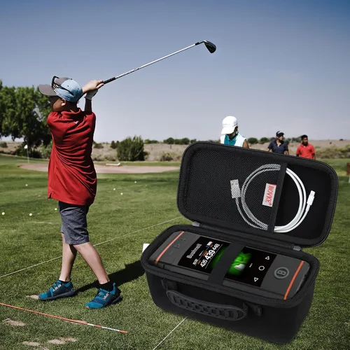 Miniatura 7 de BOVKE Funda de viaje para altavoz GPS Bushnell Golf Wingman HD, soporte portátil de almacenamiento de altavoz GPS de golf, organizador de bolsa