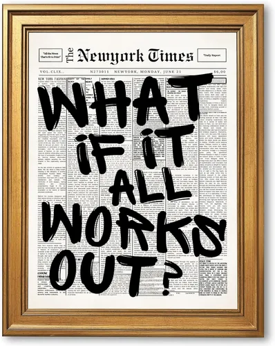 Miniatura 28 de Arte de pared "Slow Down You’re Doing Fine" Retro Minimalista Motivacional Cita Musical Póster Inspirador Letras de Canciones de Media Siglo en Tela