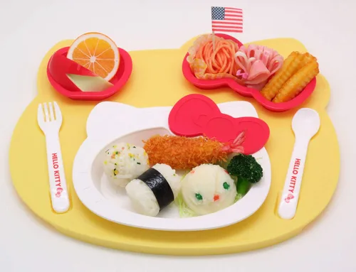Miniatura 6 de OSK Sanrio Hello Kitty - Juego de platos y cubiertos para niños KP-18