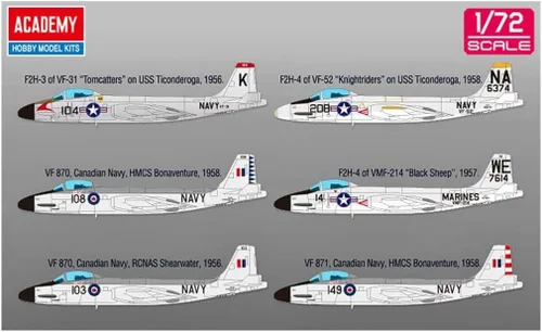 Miniatura 5 de Academy 1:72 - USN F2H-3 Banshee VF-41 Ases Negros