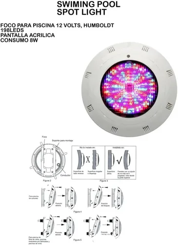 Miniatura 6 de Luz de piscina LED de 18W 12V 3000LM RGB que cambia de color impermeable IP68 luces LED subacuáticas 30 ° fuente de piscina estanque lámpara