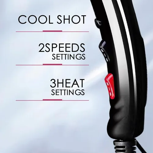 Miniatura 3 de Secador de pelo profesional de 3500 W para salón de belleza Powerful Negative Ions Hair Dryer Fast Drying 2 Speed 3 Heat Long Cord Design Equipped