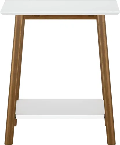 Miniatura 5 de Max & Lily Mesita de noche, moderna mesita de noche de madera maciza de mediados de siglo, mesa auxiliar para dormitorio, mesita de noche