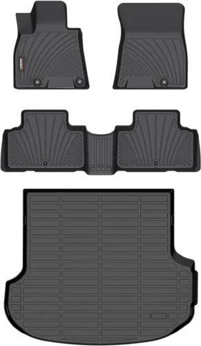 Miniatura 84 de Alfombrillas y forro de carga para Jeep Grand Cherokee L 2021-2025 (solo para 6 plazas sin consola central), alfombrillas de automóvil TPE para todo