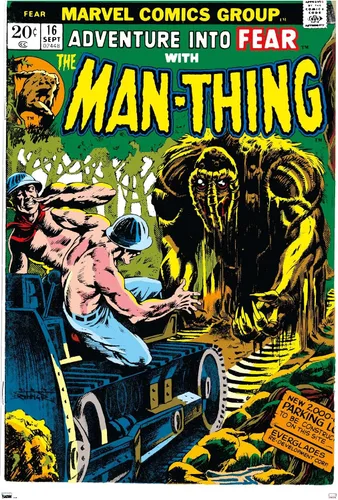 Trends International Marvel Comics: Man-Thing #16 - Póster de pared, 34 pulgadas de largo x 22.4 W, versión premium sin marco