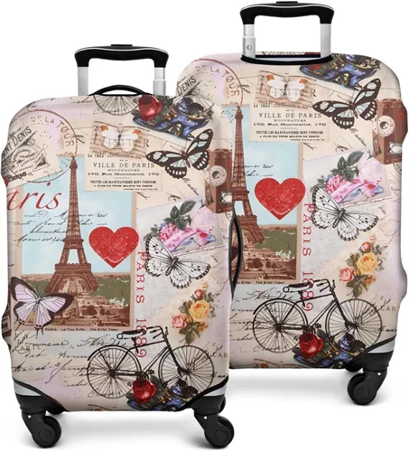 Miniatura 2 de Xidingyue France Paris Tower - Funda protectora para equipaje, diseño de torre Eiffef, funda elástica para maleta de 18242832 pulgadas, Funda