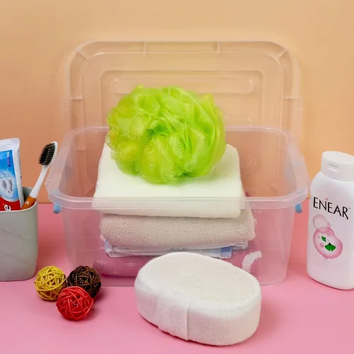 Miniatura 7 de Contenedor de plástico de 8 cuartos de galón con tapa y asas, 2 paquetes