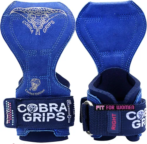 Miniatura 39 de Cobra Grips Weight Lifting Gloves with Adjustable Neoprene Padded Wrist Wraps - Heavy Duty Alternative to Power Lifting Hooks for Deadlifts