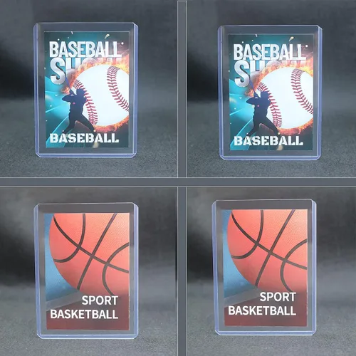Miniatura 2 de Paquete de 96 portatarjetas duro de 3 x 4 pulgadas y 100 fundas protectoras suaves para tarjetas comerciales y deportivas (96 topload + 100 fundas)