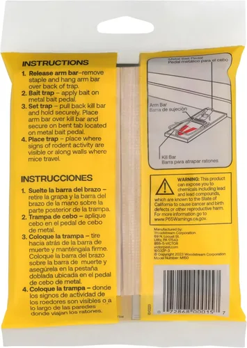 Miniatura 12 de Trampas para ratones Victor M150-12, pedal de metal, madera FSC de origen sostenible, trampas para ratones de madera - Paquete de 12