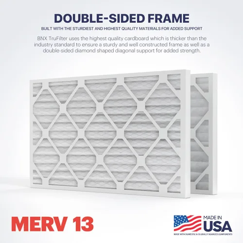 Miniatura 4 de BNX TruFilter 10x24x1 Filtro de aire MERV 13 (paquete de 4) - HECHO EN EE. UU. - Filtros plisados electrostáticos para aire acondicionado HVAC AC