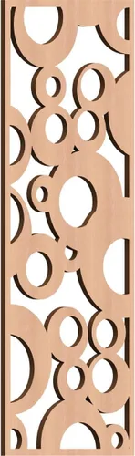 Miniatura 170 de Farwell Paneles de pared decorativos de madera con calado, 13 3/8 pulgadas de ancho x 34 3/8 pulgadas de alto x 1/4 de alto, roble rojo rojo