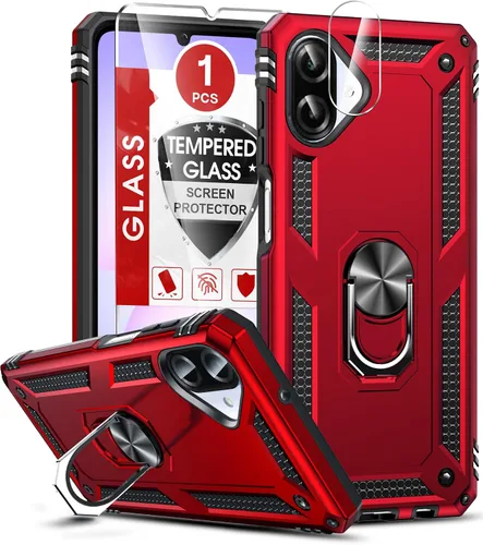 Miniatura 9 de LeYi para Samsung Galaxy A03S Funda de teléfono, Funda Samsung AO3S con [Paquete de 2] Protector de pantalla, [Calidad militar] Funda protectora