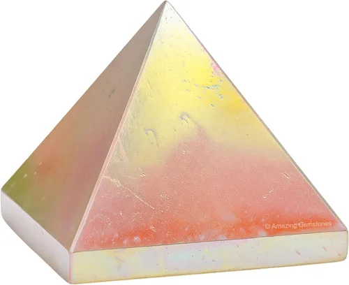 Miniatura 15 de Piedras Curativas de Cristal de Pirámide de Cuarzo Claro de Amazing Gemstone - Figura de Gran Pirámide de 2" de Piedra Natural para Meditación