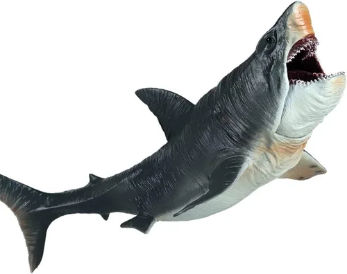 Miniatura 9 de SIENON Jurassic Mosasaurus - Figura de juguete de dinosaurio de 11.4 pulgadas, Mosasaurus Caza de Modelo de Pterosaurio, figuras de dinosaurio Azul