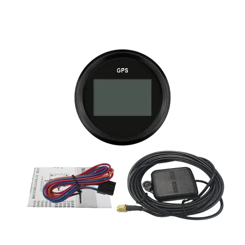 Miniatura 5 de Kit de velocímetro GPS digital garantizado ELING para coche, barco, motocicleta con retroiluminación roja de 2" (52mm) 12V 24V
