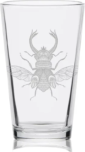 LumEngrave SPIRIT ANIMAL SCARAB BEETLE - Vaso de pinta grabado. Gran idea de regalo de animales