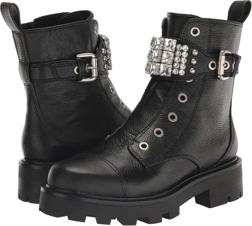 Miniatura 7 de Karl Lagerfeld Paris Botas de combate Maeva con suela Lug-Sole para mujer con detalles de cristal