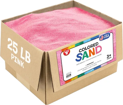 Miniatura 72 de Hygloss Arena de colores para manualidades – Botella de 1 libra, magenta – Juegos de arte de arena fina y colorida vibrante para niños – Actividades